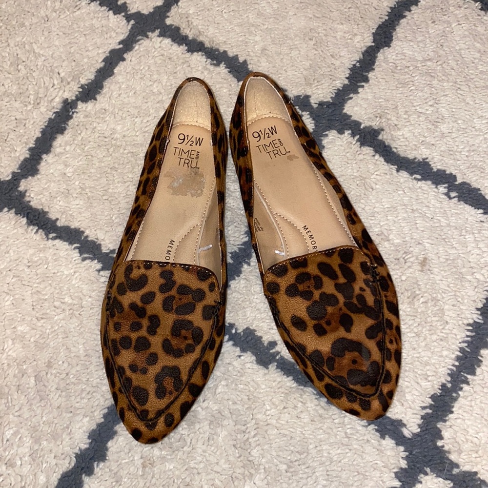 Time and Tru leopard flats